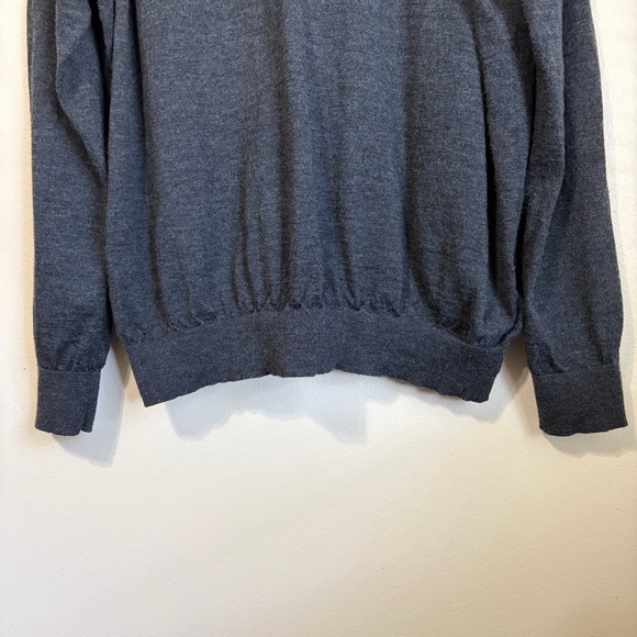 Polo Ralph Lauren 100% Merino Wool V-Neck Sweater Charcoal Grey Size XXL - Picture 8 of 8